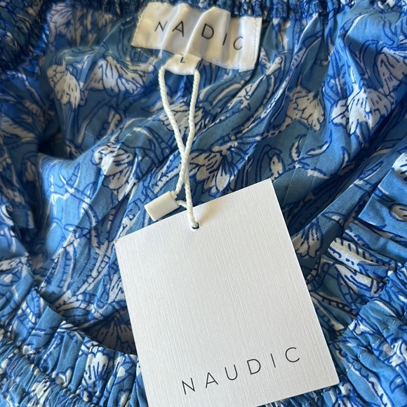 Blue Midi Sundress with Crew Neck for Weddings - Picture 9 of 9